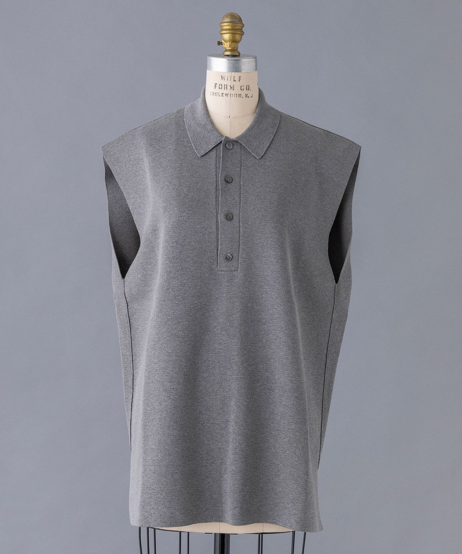 SUMMER コットン14Gレギュラーノースリーブニット