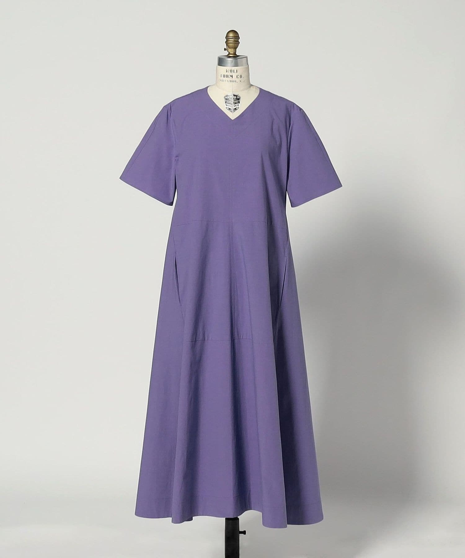 ★M&S Collection シアーフローラルVネックフレア 淑女ワンピ★ ☆M&S Collection シアーフローラルVネックフレア 淑女ワンピ