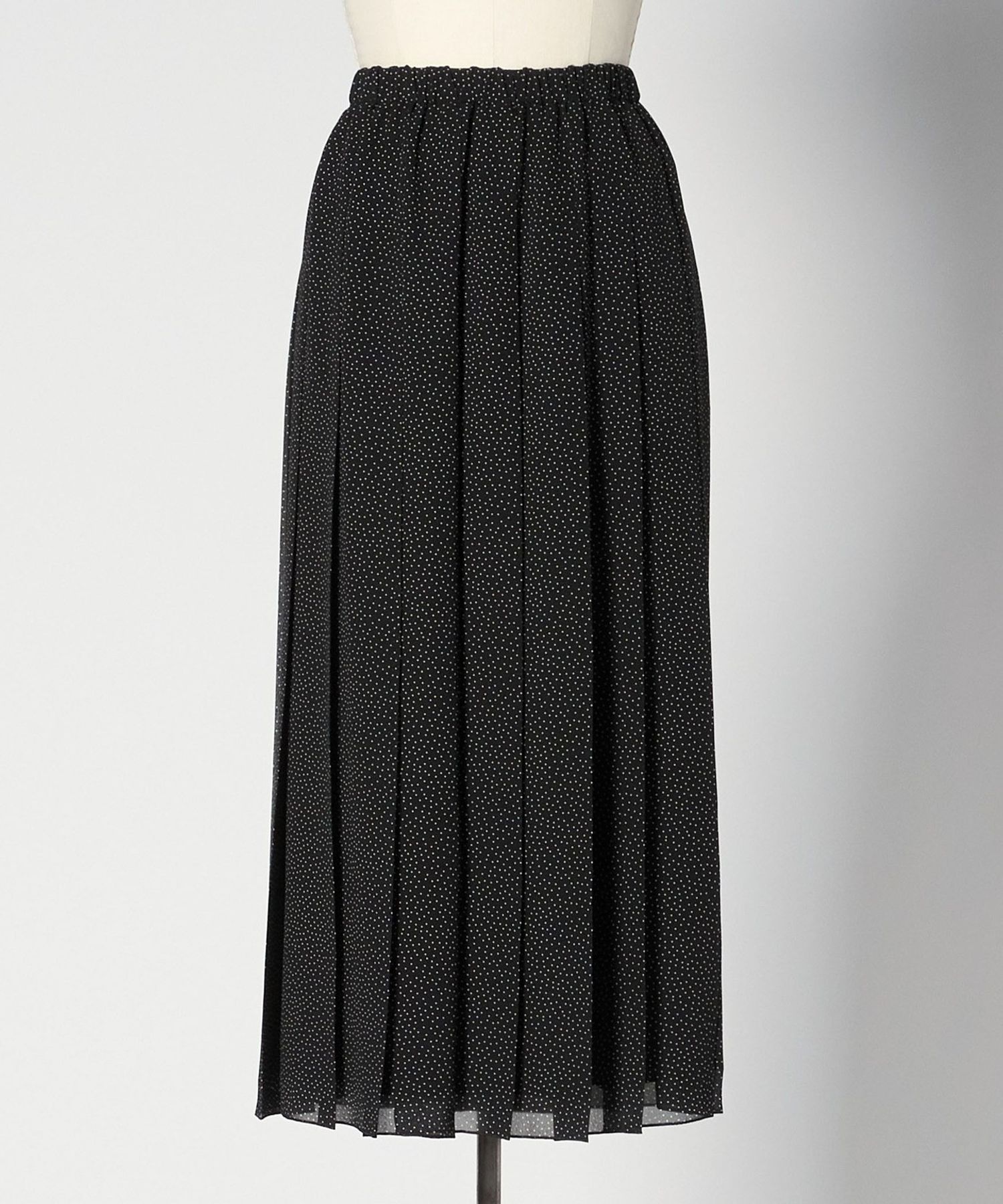 M.SUMMER ドットプリーツスカート