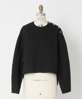 BLAMINK/PRE2 ウールカシミヤクルーネックプルオーバー（BLACK）/その他トップス