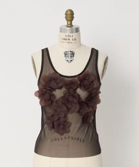 BLAMINK/＜PASKAL x BLAMINK＞ SHEER TOP シアーノースリーブ/タンクトップ / キャミソール