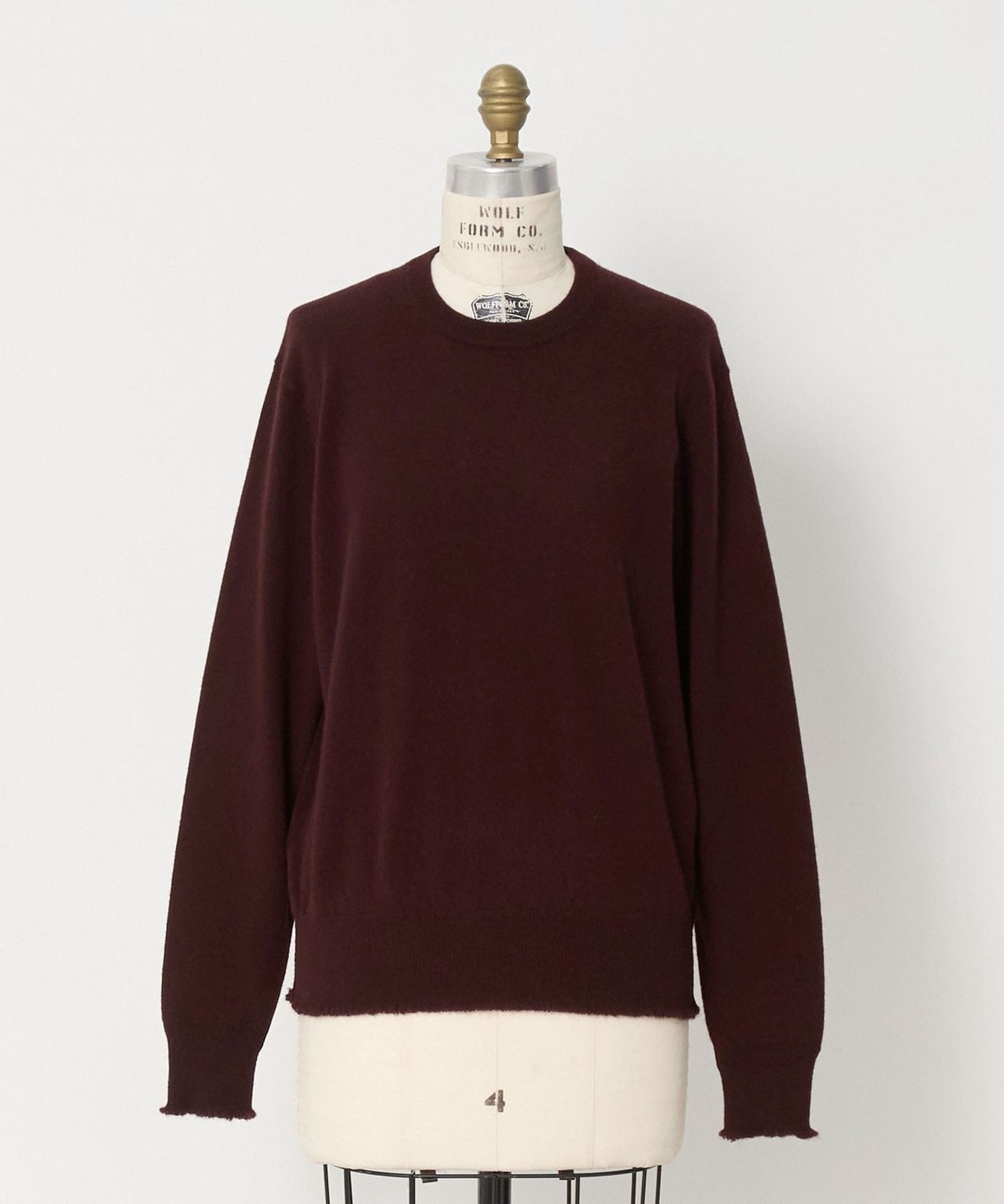 FW 12Gカシミヤクルーネックニット