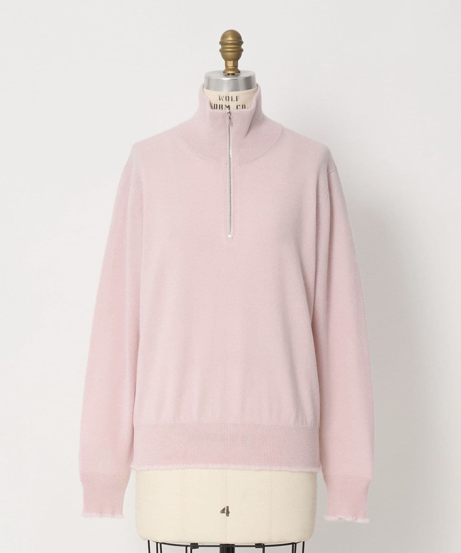 FW 12Gカシミヤハーフジップニット