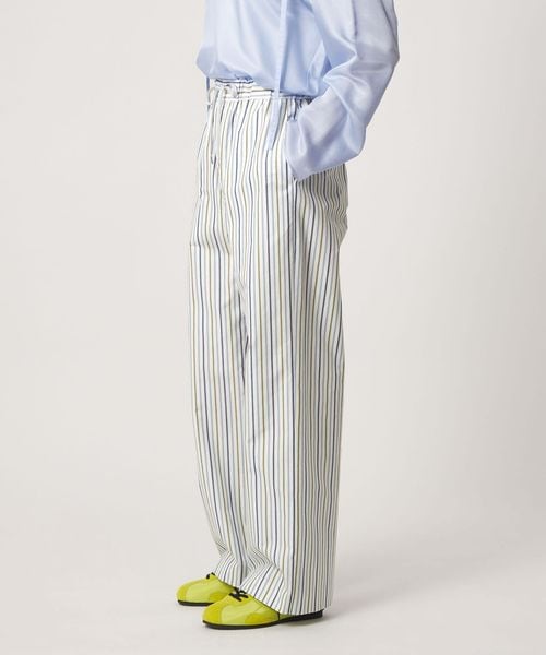 BLAMINK/RESORT ストライプドロストパンツ/イージーパンツ