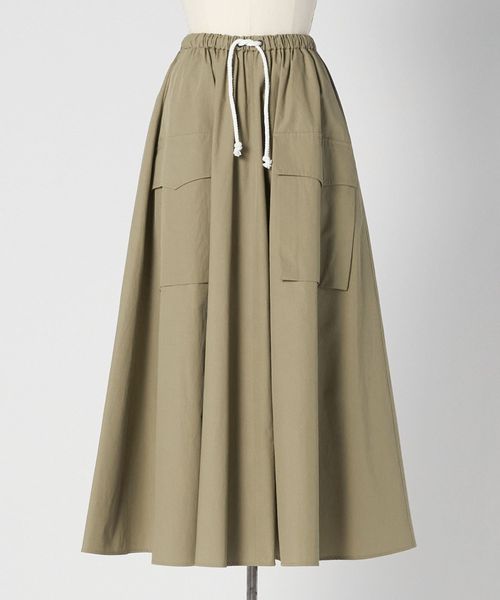 BLAMINK/RESORT フロントポケットギャザースカート/ミモレ / ロング
