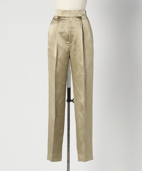 BLAMINK/RESORT バックギャザーストレートパンツ/その他パンツ