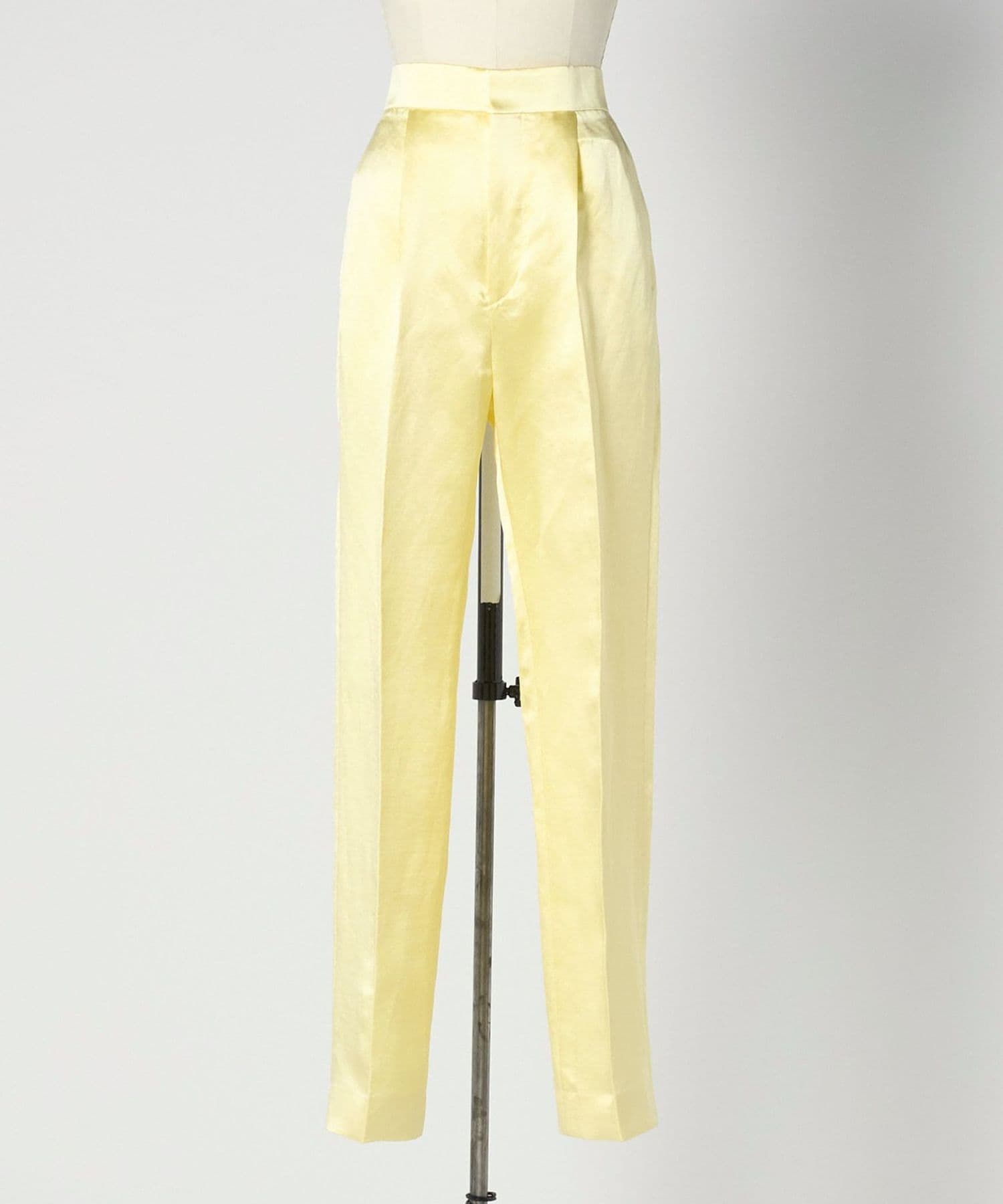 BLAMINK RESORT サテンバックギャザーストレートパンツ RESORT バックギャザーストレートパンツ