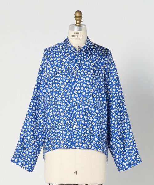 BLAMINK/RESORT フラワープリントロングスリーブブラウス/シャツ / ブラウス