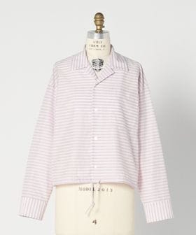 BLAMINK/RESORT ボーダーロングスリーブシャツ/シャツ / ブラウス