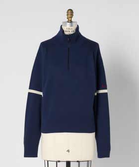 BLAMINK/RESORT ハーフジップロングスリーブニット/ニット / セーター