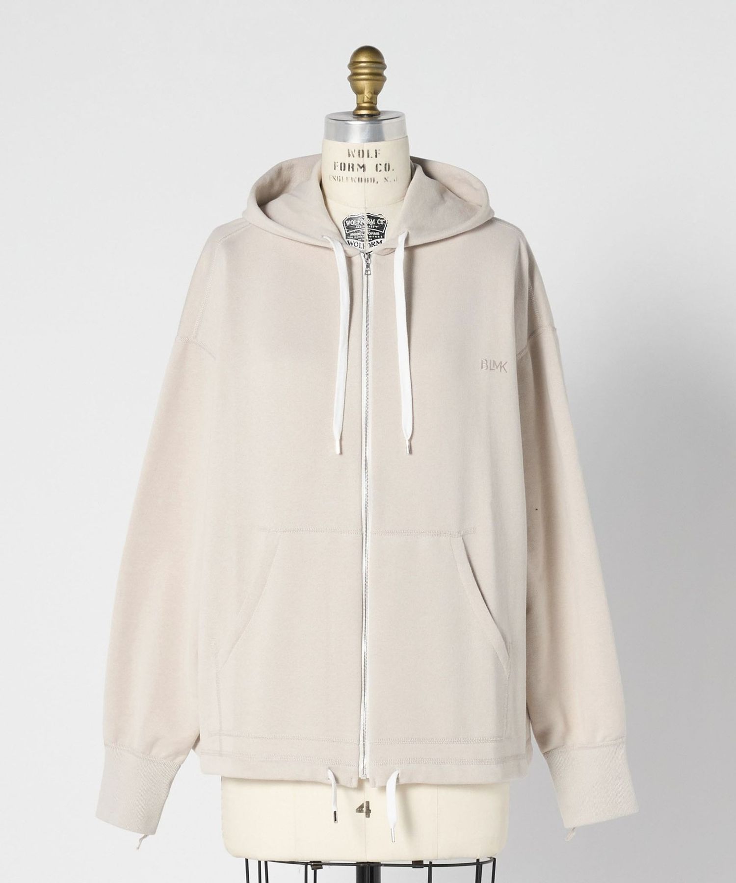 BLMK R コットンジップパーカー