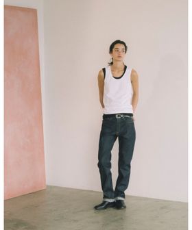 BLAMINK/BLMK R リブタンクトップ/Tシャツ / カットソー