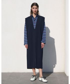 BLAMINK/SPRING Vネックノースリーブワンピース/ワンピース