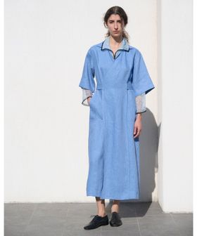 BLAMINK/SPRING ベルテッドショートスリーブワンピース/ワンピース