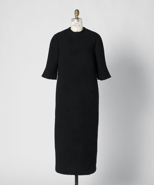 BLAMINK/SPRING ツイードショートスリーブワンピース/ワンピース