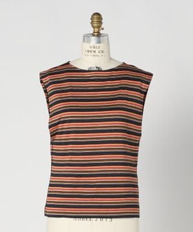 BLAMINK/SPRING マルチボーダーノースリーブ/Tシャツ / カットソー