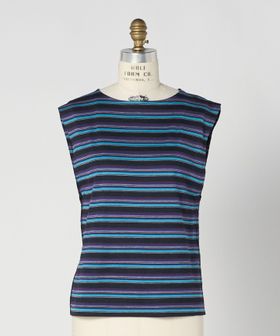 BLAMINK/SPRING マルチボーダーノースリーブ/Tシャツ / カットソー