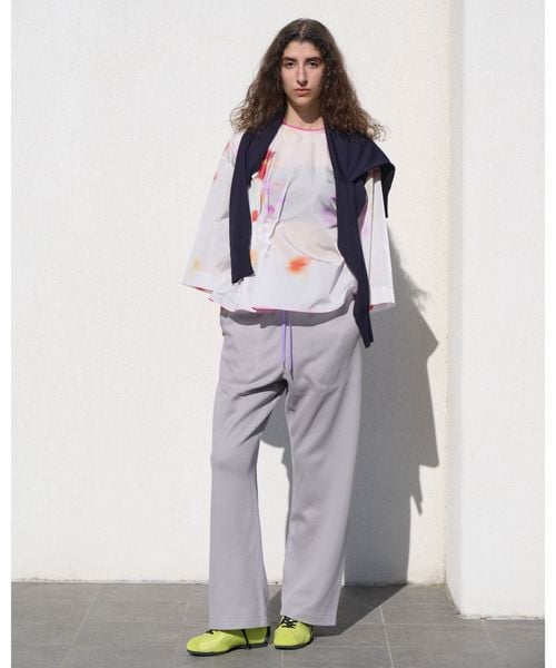 BLAMINK/SPRING フラワークルーネックブラウス/シャツ / ブラウス