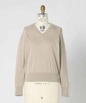 BLAMINK/SPRING 18GVネックロングスリーブニット/ニット / セーター