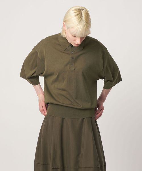 BLAMINK/SPRING 18Gハーフスリーブニット/ニット / セーター