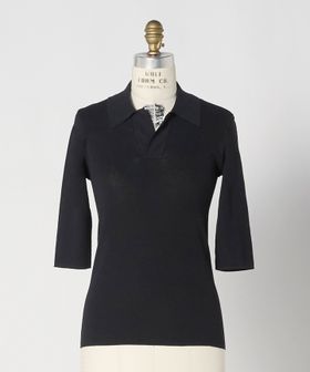 BLAMINK/BLMK 14Gレギュラーカラーショートスリーブニット/ニット / セーター