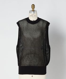 BLAMINK/SPRING2 7Gメッシュノースリーブニット/ニット / セーター
