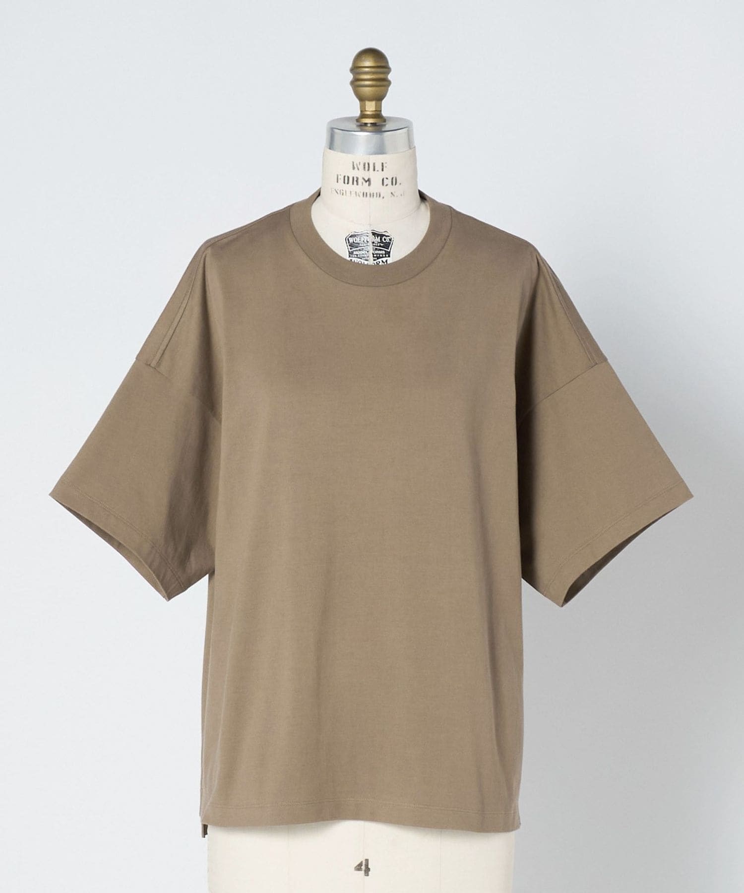 BLMK クルーネックオーバーTシャツ（MD.BROWN）
