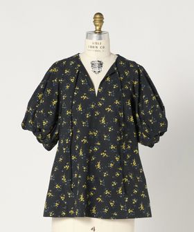 BLAMINK/SUMMER フラワーリボンパフショートスリーブ/シャツ / ブラウス
