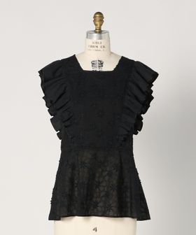 BLAMINK/SUMMER ラッフルノースリーブブラウス/シャツ / ブラウス