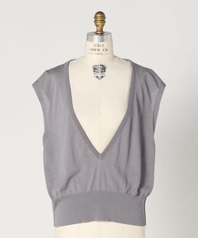 BLAMINK/SUMMER 18GVネックノースリーブニット/ニット / セーター