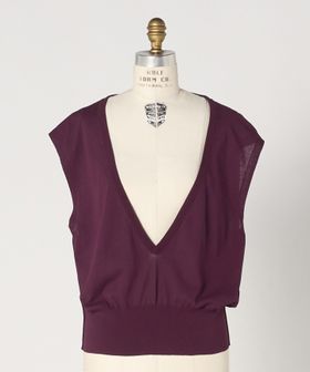 BLAMINK/SUMMER 18GVネックノースリーブニット/ニット / セーター