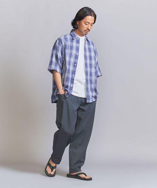 未使用】サイズL 高級ネルチェックシャツオーガニック1