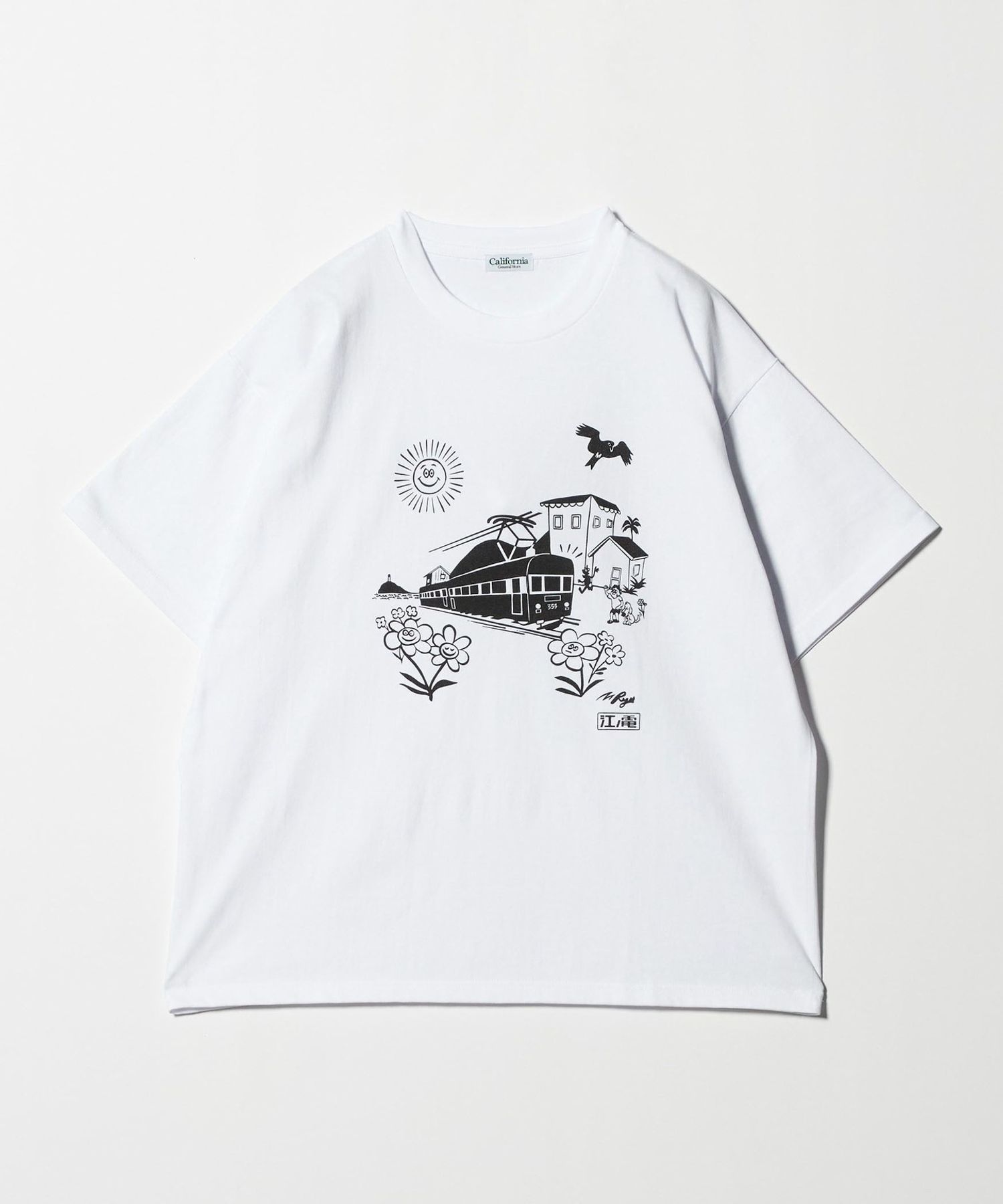 RYU AMBE× CGS.＞江ノ電 Tシャツ 2