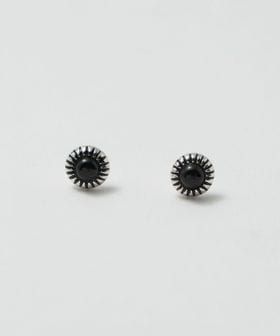 California General Store/＜BAQLESS＞Amity Mesa Onyx Silver ピアス/ピアス（両耳用）