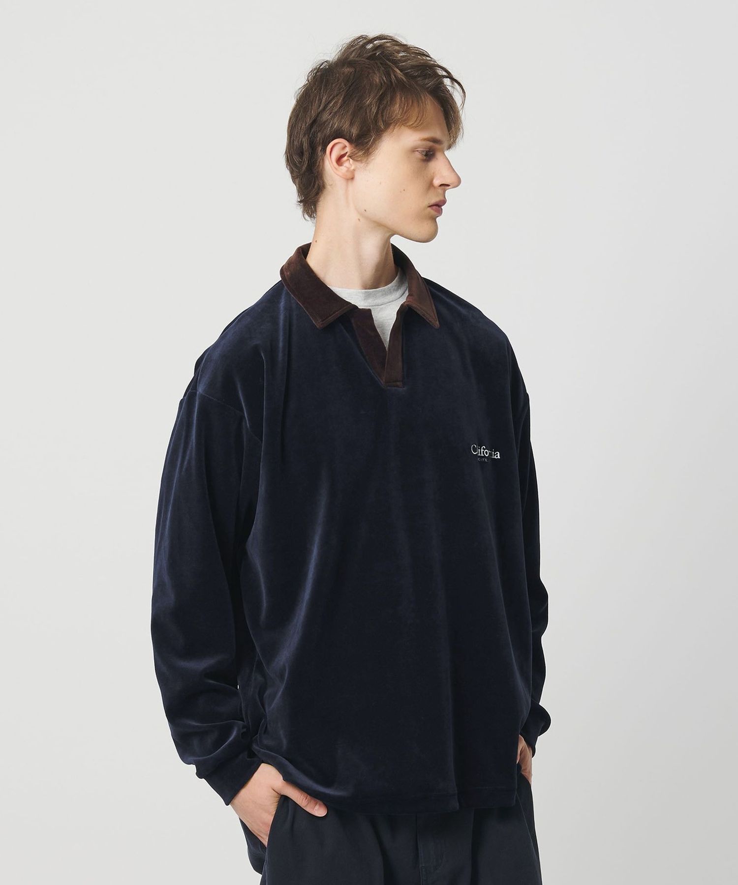 CGS.＞オーガニックコットン ベロア スキッパー