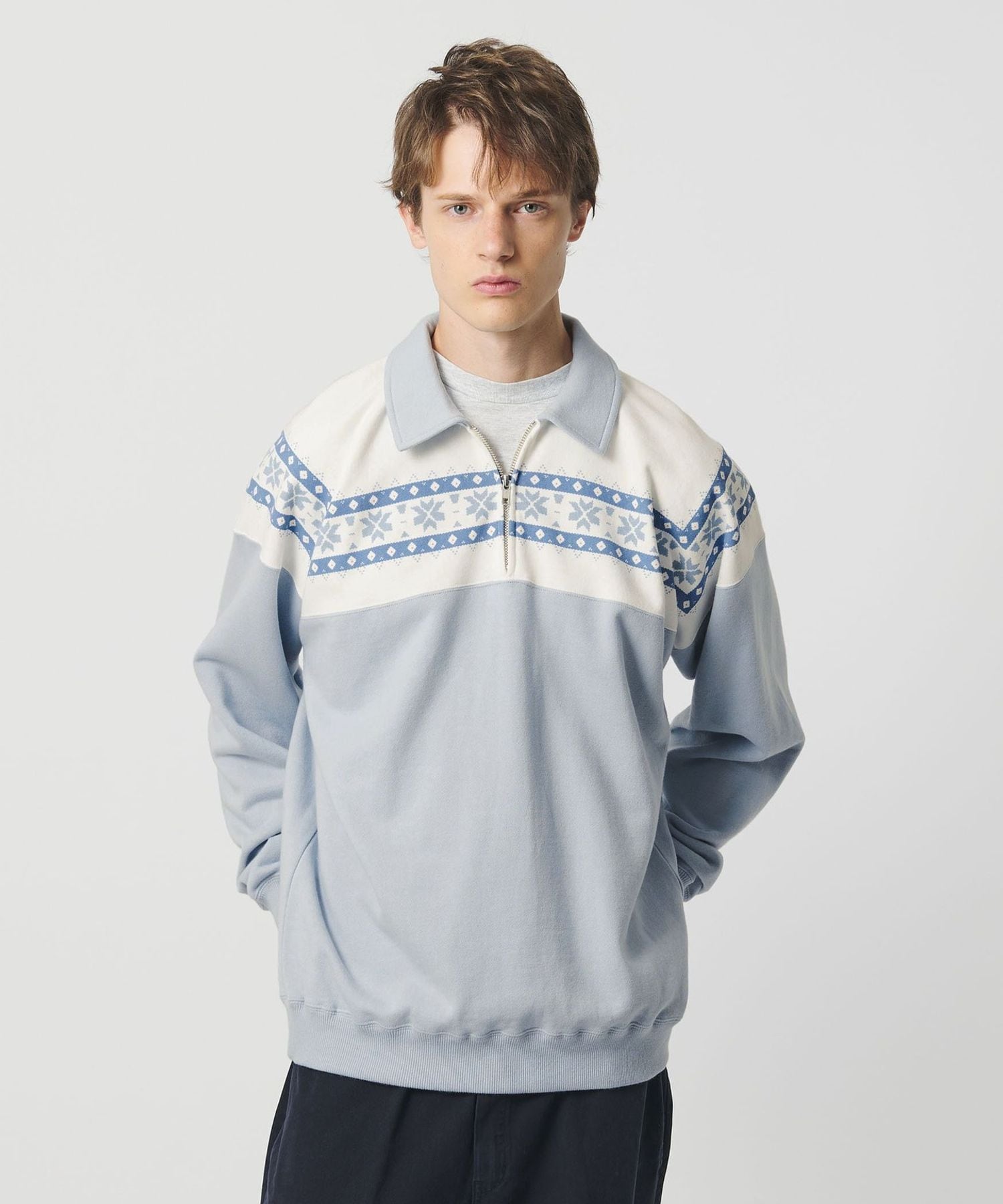 CGS.＞スノー ハーフ ジップ スウェット