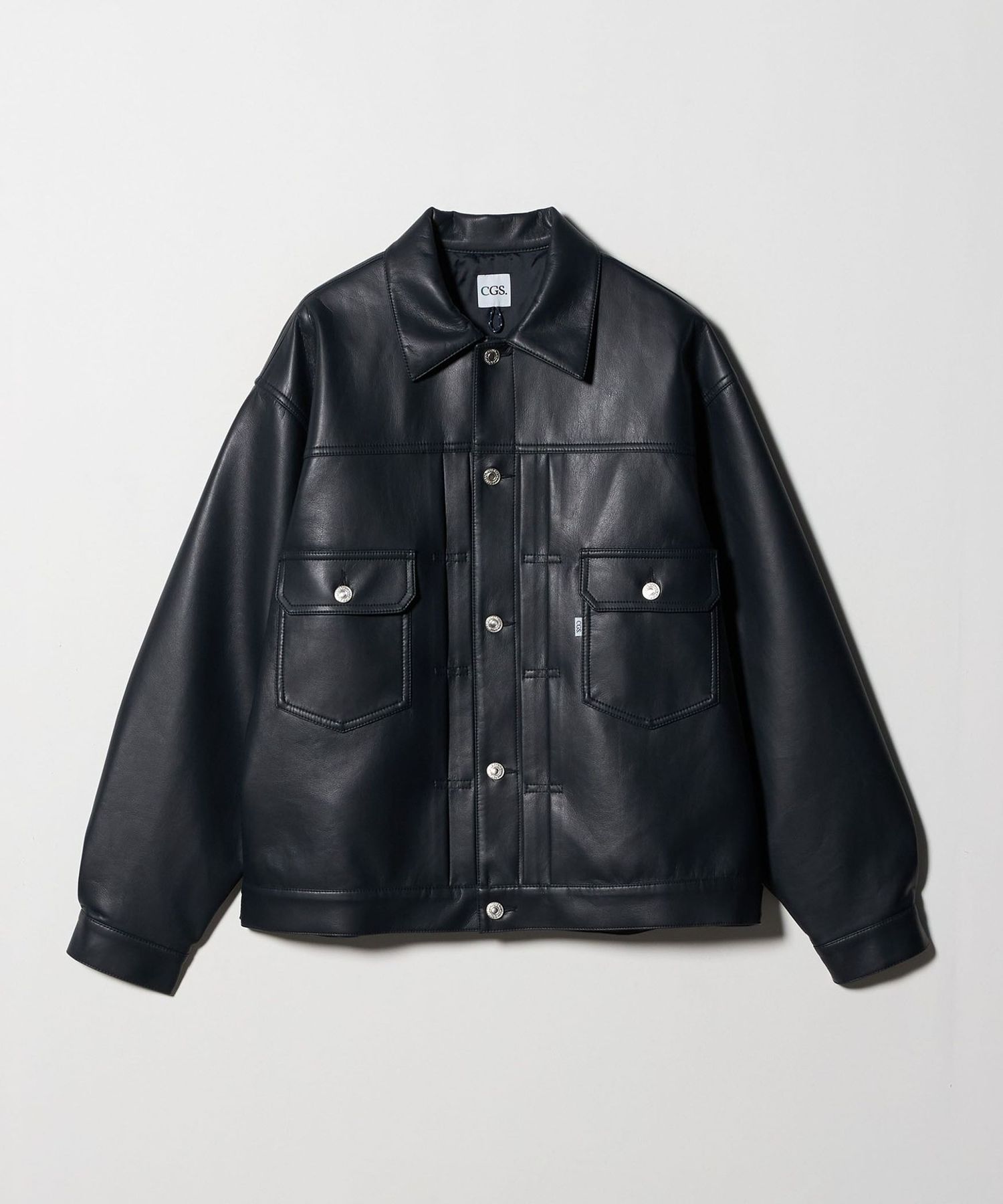 \"無くなり次第終了\"レザーウールジャケット 黒　【United Arrows】 UNITED ARROWS｜<LOEFF>ラムレザー バイカージャケット UNISEX