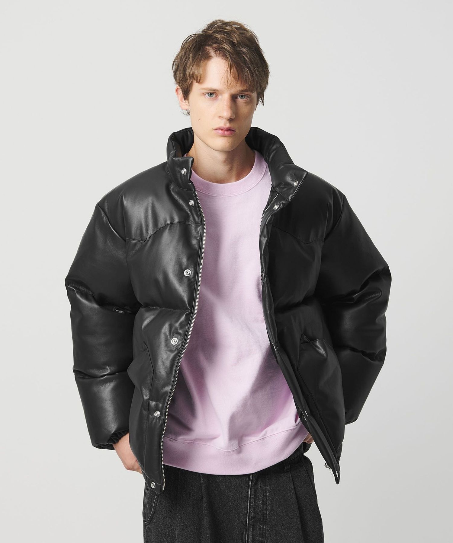 CGS.＞レザーライク アライド ダウンジャケット