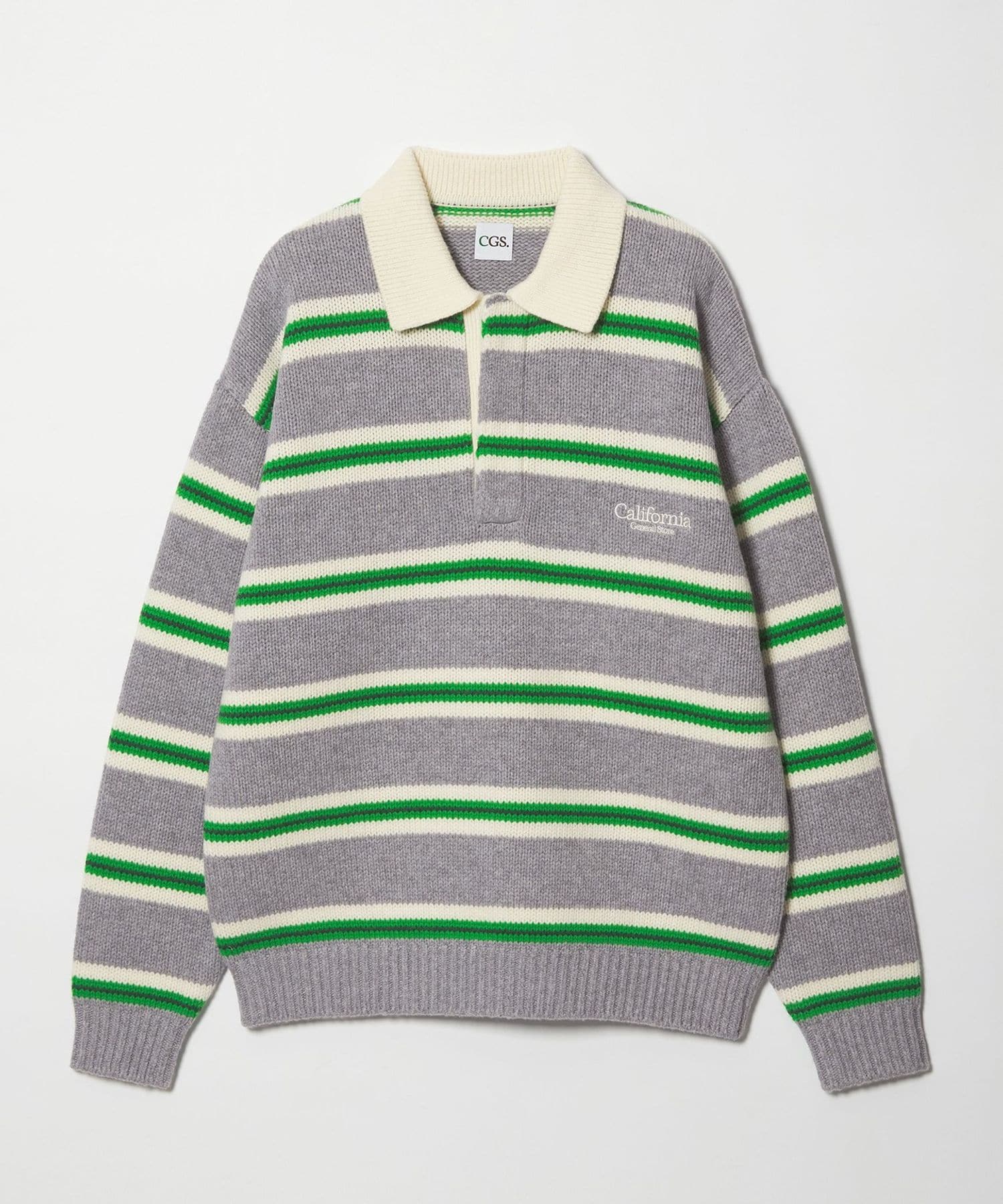 CGS.＞ボーダー ニット ポロシャツ