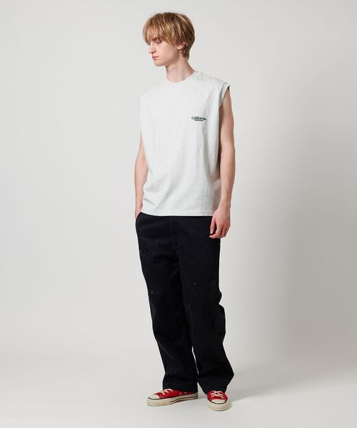  ★CK モノロゴ ノースリーブ Tシャツ コットン BEAUTY&YOUTH UNITED ARROWS｜<CGS.> オーガニックコットン