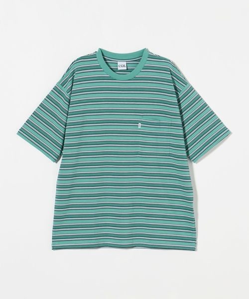CGS.＞ オーガニックコットン ボーダー 1ポケット Tシャツ
