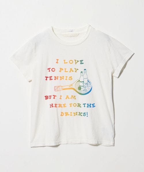 MOTHER/＜MOTHER＞The Boxy Goodie I Love To Play Tennis Tシャツ/ウィメンズ/Tシャツ / カットソー