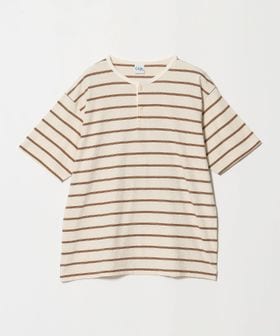 California General Store/＜CGS.＞マルチ ボーダー ヘンリーネック Tシャツ/Tシャツ / カットソー