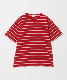California General Store/＜CGS.＞マルチ ボーダー ヘンリーネック Tシャツ/Tシャツ / カットソー