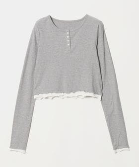 California General Store/＜CGS.＞レイヤード ヘンリー ネック ウィメンズ/Tシャツ / カットソー