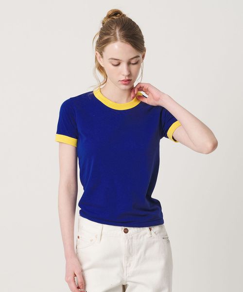 LOS ANGELES APPAREL/＜LOS ANGELES APPAREL＞リンガー Tシャツ / ウィメンズ/シャツ / ブラウス