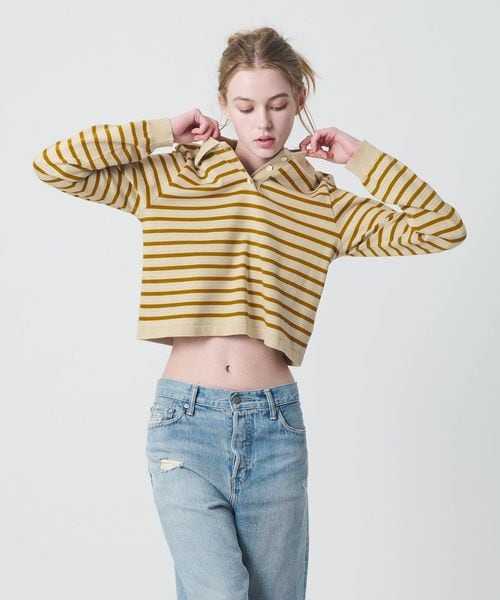 California General Store/＜CGS.＞ボーダー ニット ポロシャツ  / ウィメンズ/ニット / セーター