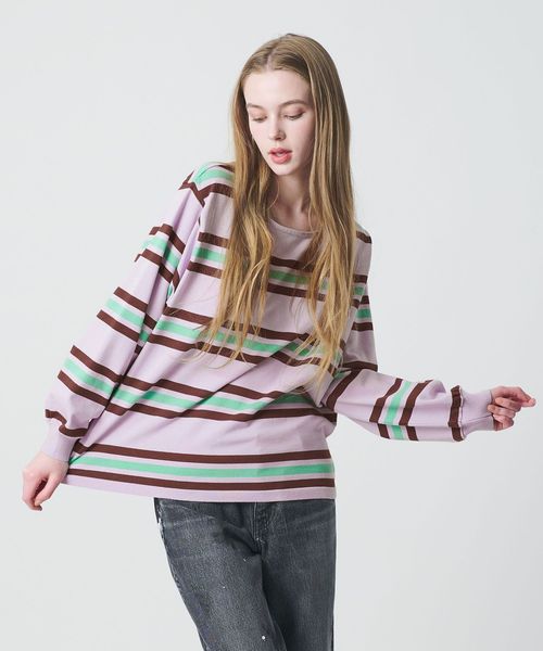 California General Store/＜CGS.＞マルチボーダー ロングスリーブ Tシャツ  / ウィメンズ/ニット / セーター