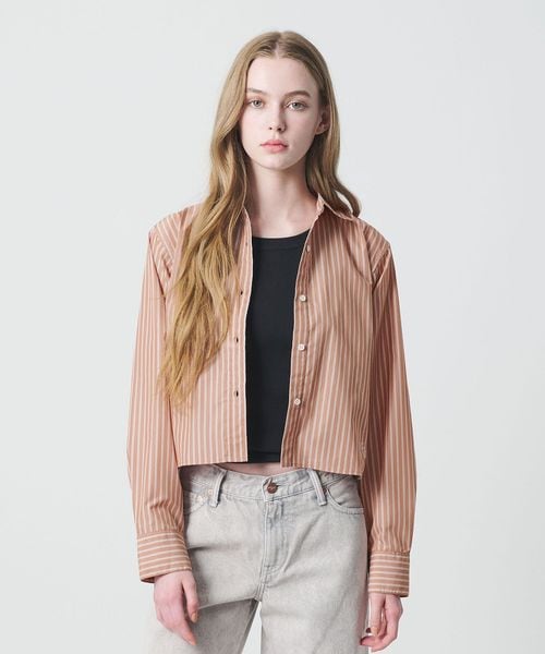 California General Store/＜CGS.＞クロップド ストライプ シャツ / ウィメンズ/シャツ / ブラウス