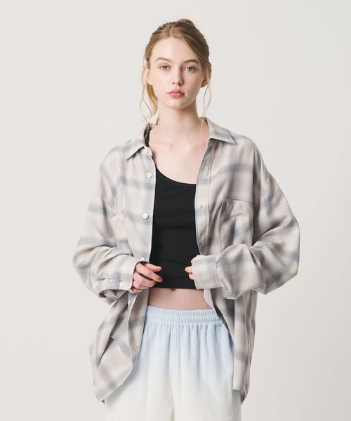 California General Store/＜CGS.＞オンブレ チェック 2ポケット シャツ/シャツ / ブラウス